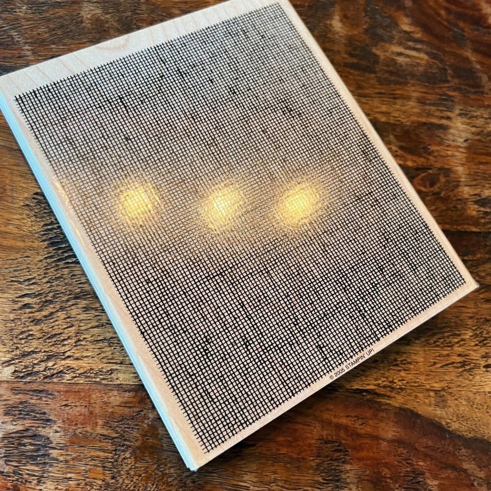 Large Textured Hashing Rubber Stamp 5X6